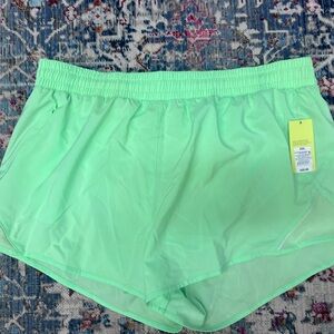 Women's Green Running Shorts